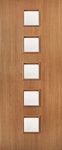 A.Monamour Adesivo Porta Autoadesiva 3D Porta In Legno Con Pannelli A Vista Vinile PVC Adesivi per Porte Interne Pellicola Adesiva Poster Sticker Murale Parete Carta da Parati