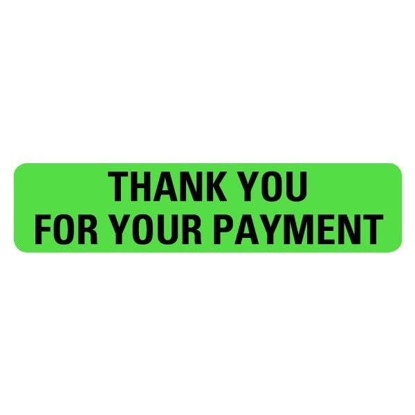 LabelValue THANK You for YOUR PAYMENT Medical Labels LV-MRL24