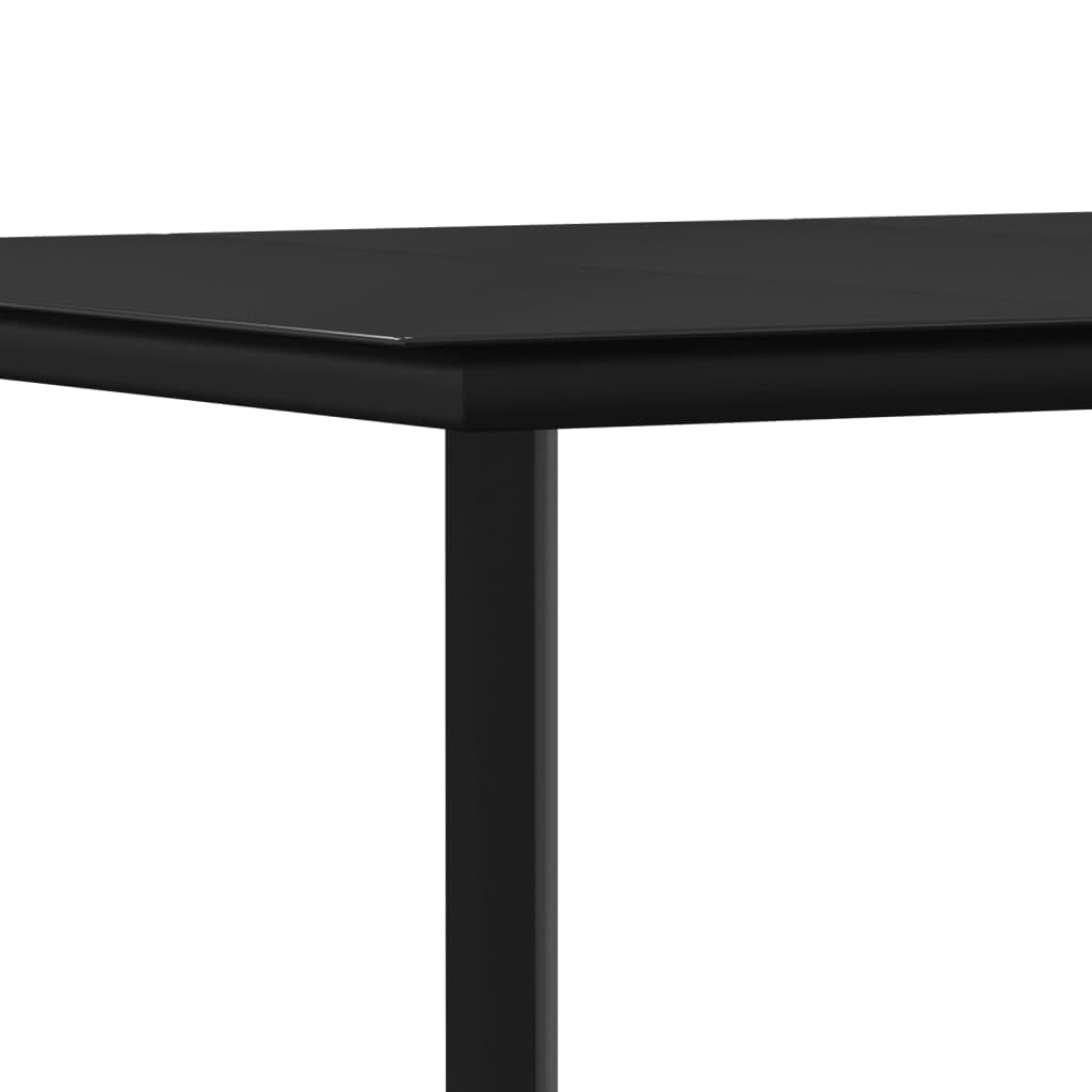 Set Pranzo Giardino 3 Pezzi con Cuscini Polyrattan Acciaio