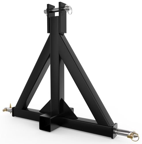 KYBOLT 3 Point 2' Trailer Hitch Receiver Heavy-Duty for Category 1 Tractors Compatible with Kubota, BX, LM25H, WLM Tractor, NorTrac, Yanmar, Kioti, Cat (3 Point Trailer Hitch)