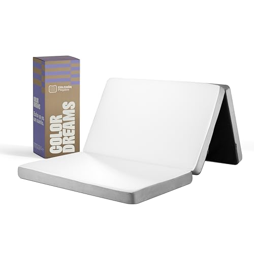 Opiniones de Colchoneta Individual Walmart los preferidos por los clientes. 50 COLORDREAMS | Colchón Colchoneta Plegable Individual - 190x100x9 cm - Bolsa Protectora y Funda Extraíble - Espuma de Alta Densidad - Seccionado, Portátil e Ideal para Cualquier...