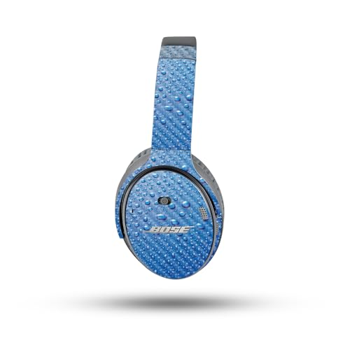 Image of MightySkins Carbon Fiber Skin Compatible with Bose QuietComfort 35 II Headphones - Mist | Protective, Durable Textured Carbon Fiber Finish | Easy to Apply, Remove, and Change Styles