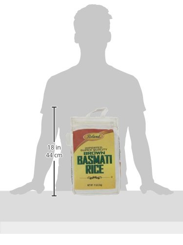 Roland Foods Basmati Rice, Brown, 11 Pound