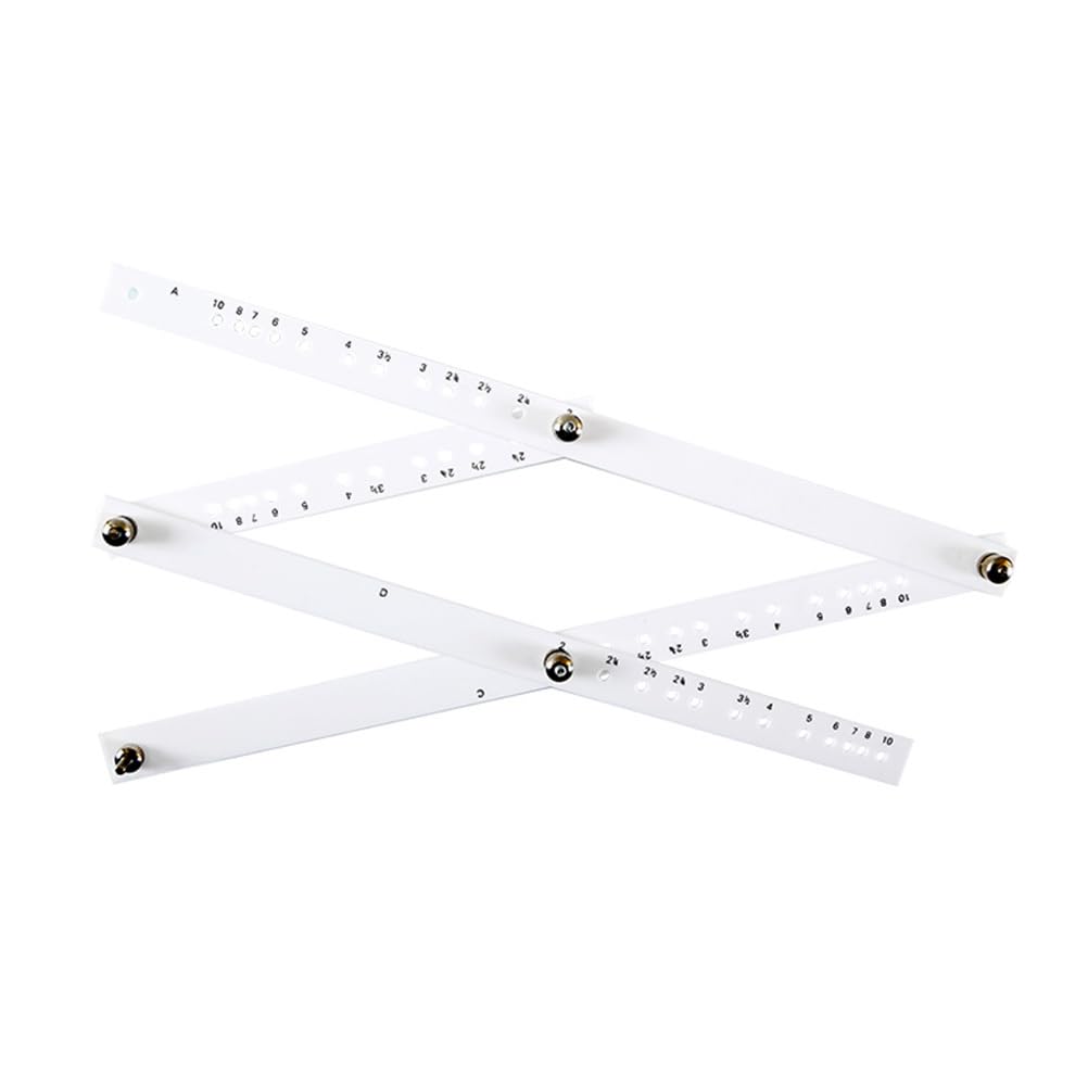 HEALLILY Angle Layout Measuring Ruler Zooming Scale Ruler Magnification Drawing Ruler Tools for Angle Measurement Student School Office