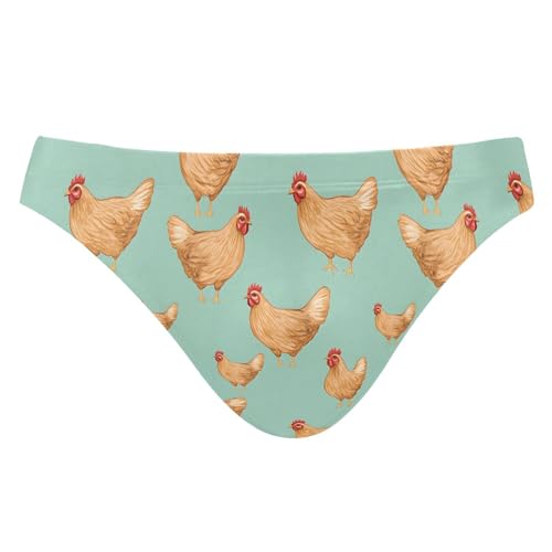 Cock Rooster Mens Swimwear Swim Briefs Bikini Swimsuit for Summer Beach L B0403781
