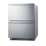 Summit 24” Two Drawer Refrigerator, 4.8 cu.ft. Capacity, ADA Compliant, ENERGY STAR, Stainless Steel, Panel Ready Capable*- ADRD24 (*Panels not included)