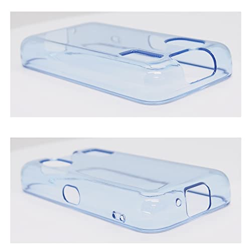 キッズケータイ KY-41C ケース TPU (シリコン のような柔らかい素材) ソフトカバー 無地 スマホケース スマホカバー [ クリア ブルー ] docomo ドコモ 青色 透明 ケース TPUnp-001-KY41C-C