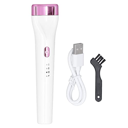 電動まつげカーラー、電動ハンドヘルド充電式まつげカーラー、3加熱モードハンドヘルド充電式長持ちまつげカーラー、クリーニングブラシ付き(白)