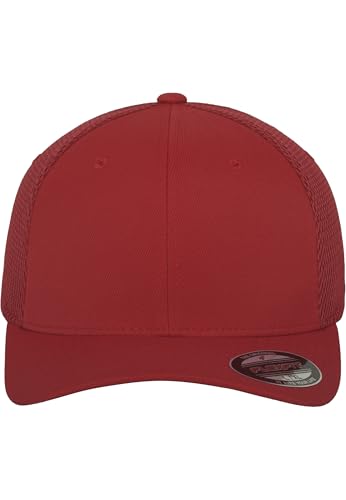 Flexfit Erwachsene Mütze Tactel Mesh, Red, S/M