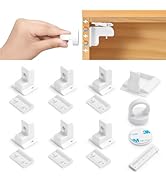 Inaya Magnetic Cabinet Locks for Baby Proofing, Child Proof Magnet Locks for Cabinets & Drawers w...