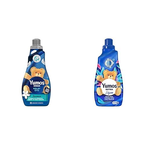 Yumoş Uzman Kırışıklık Karşıtı 50 Yıkama Konsantre Çamaşır Yumuşatıcısı (1 x 1200 ml) ve Yumoş Extra Çamaşır Yumuşatıcısı Lilyum 1440 ml