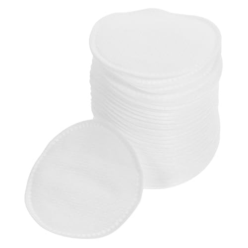 WOONEKY 60 piezas Discos Redondos de Algodón para Maquillaje y Limpieza Facial Toallitas Desmaquillantes Suaves Absorbentes y Desechables para Cuidado