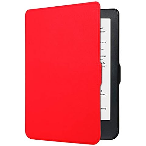 Case for Kobo Clara HD 2018 6 Inch E-Book Reader Smart Cover with Auto Sleep/Wake red red Cover