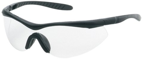Liberty Glove & Safety AMZ1727C ProVizGard Hawk Protective Eyewear, Clear Lens, Black Frame (Case of 12 Pairs)