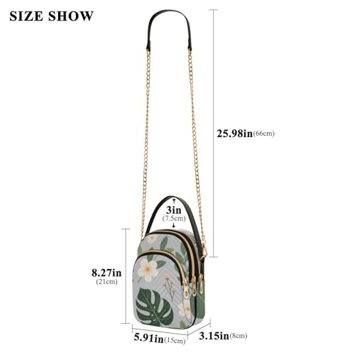 Womens Shoulder Handbags Tote Bag Quilted Purses for Women Plant Print Satchel for Travel Camping,Multi13