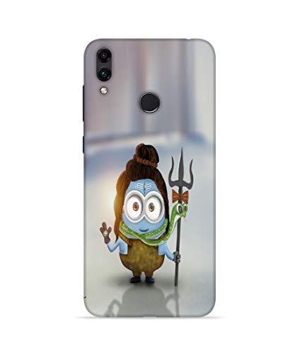 Image of Silence Printed The Lord of Shiv with The trishul Cartoon Themes Designer Hard Back Case Cover for Huawei Honor 8C