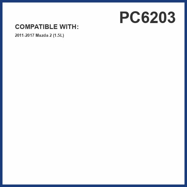 Filtro de aire de cabina PG PC6203 compatible con Mazda 2 de 2011-2017 2