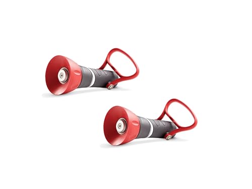 Gilmour 855032-1001 High-Pressure PRO Fireman's Spray Nozzle with Large On/Off, Red/Black 2 Pack