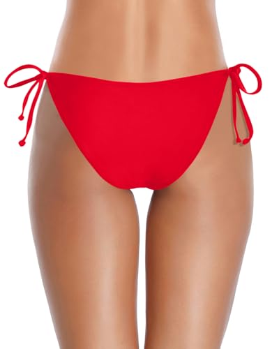 Image of Holipick Bikini Bottoms for Women String Bathing Suit Bottom with Moderate Coverage Low Waist Swim Bottom