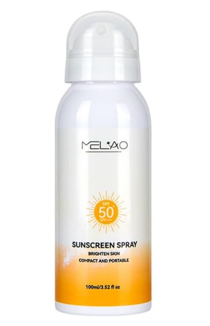 Protector solar SPF 50 Spray - 100ml Sport Protector solar Spray | Protección UVA/UVB impermeable Protección solar portátil para cuerpos exteriores