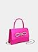 QWINEE Womens Bow Evening Bag Sparkly Clutch Purse Wedding Party Purses Glitter Rhinestone Cocktail Prom Handbags Hot Pink One Size