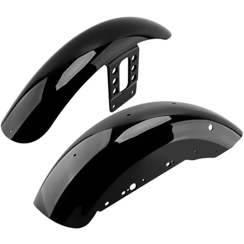 Garde-boue avant et arrière moto noir brillant pour Sportster Iron 1200 et XL 883 2004-up