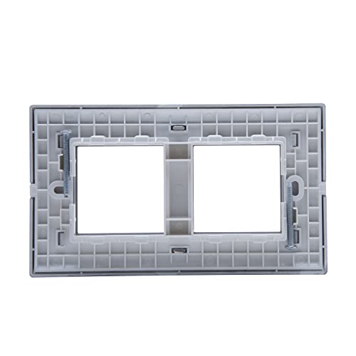 Image of Wipro Northwest Nowa 4 Module cover plate, Sliver Grey (pack of 1)