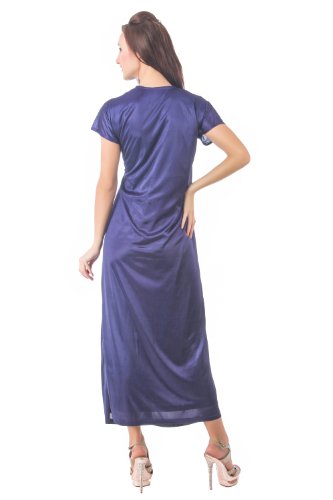 Image of Fasense Women's Satin Maxi Casual Regular Nightgown
