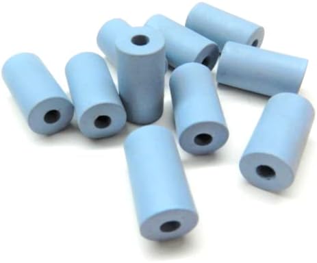 Silicone Polishing Wheel Abrasives 25 x 14mm Light Blue Cylinder Polisher Pack of 10 Made in Germany by JTS