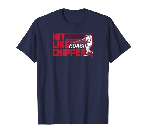 Officially Licensed Chipper Jones - Hit Like Coach Chipper T-Shirt