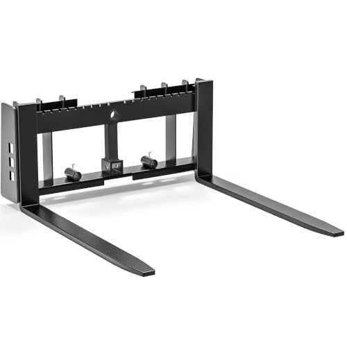 Image of YITAMOTOR 45 inch 3000 lbs Pallet Forks Frame Attachment & 42 inch Forklift Blades