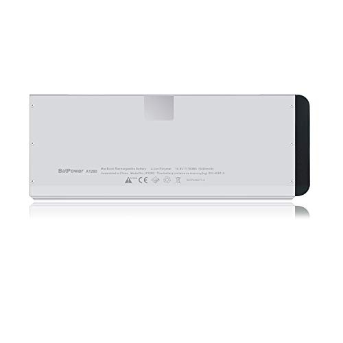 BatPower A1280 Bateria de Laptop para Apple Late 2008 MacBook 13 Inch A1278 EMC 2254 Batería MacBook 13 Aluminum Unibody A1278 Apple A1280 Battery 45Wh