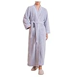 Albornoz Largo Lana Para Hombre Franela Mujer Unisex Pesada Uso Doméstico
