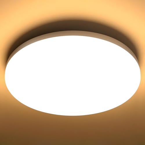 genatu Deckenleuchte Badezimmer IP65 wasserdicht [17W 2335lm] 3000K...