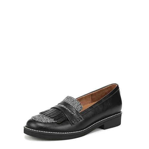 Naturalizer Women's Pacey Loafer Black Tweed 5.5 M