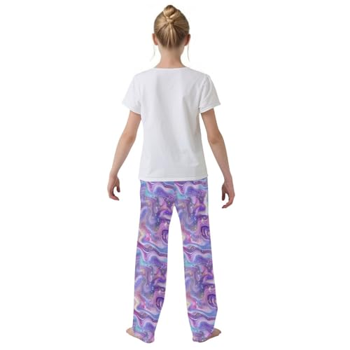 Pajama Bottoms, Glitter Gradient Purple Pajamas Pant Sleep Long Pants Lounge Wear Sleepwear Soft Pjs3