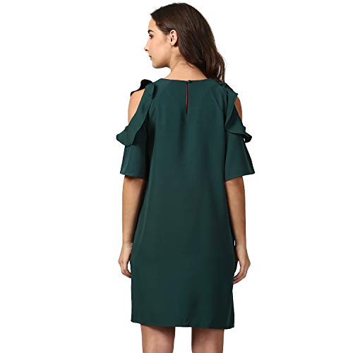 Image of Harpa Round Neck Solid Dress