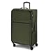 BUGATTI Check-in Koffer für Damen und Herren | großer XL Trolley 46.5 x 28.5 x 75cm aus hochwertigem, flexiblem Polyester Material | Erweiterbar & Doppelrolle| Valencia Soft Serie