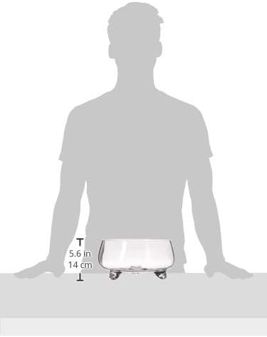 Miniatura 3 de Diamond Star Glass 64097 10.5"Dx5" transparente Cuenco con pies