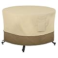 Classic Accessories Veranda Water-Resistant 56 Inch Round Fire Pit Table Cover, Outdoor Firepit Cover