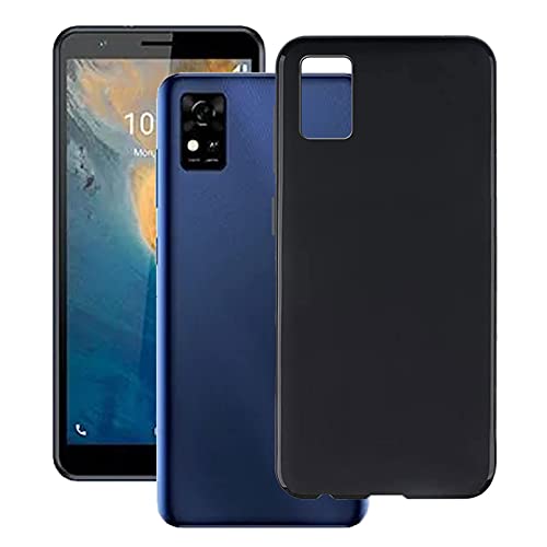 HHUAN Funda para ZTE Blade A31 (5.45'), Negro Ultrafino Suave Silicone Antichoque Carcasa de Protección, Anti Rasguño TPU Bumper Case, para ZTE Blade A31 Fundas - Black
