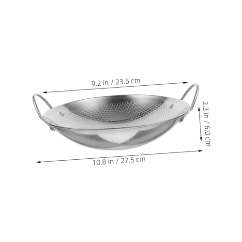Wok de acero inoxidable con doble asa y tapa miniatura 2