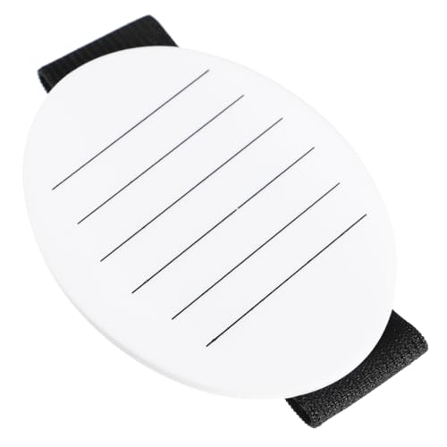 FOMIYES Lightweight White Eyelash Extension Plate with Lash Holder Makeup Lash Pallet for Home or Salon