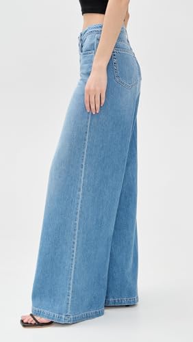 L'AGENCE Women's Quincy High Rise Wide Leg Jeans4