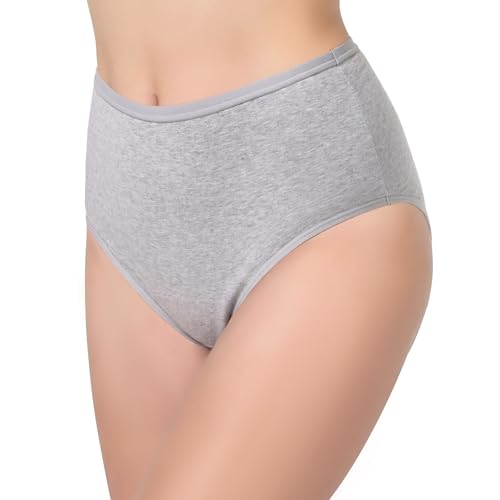 Image of AIRCUTE Washable Urinary Incontinence Protective Underwear for Women Leak Proof Absorbent Reusable Panties 60ML 1 Pack (Gray, X-Large)