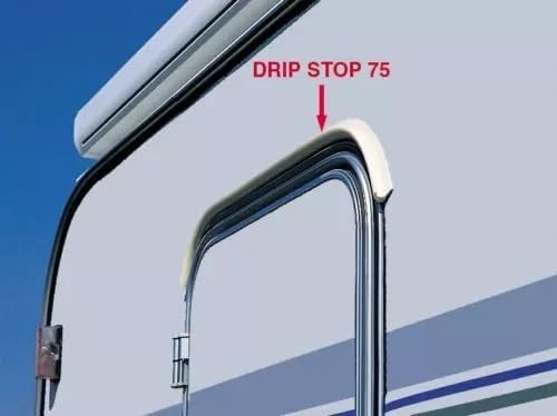 1/2/3/5/10M for Fiamma DRIPSTOP Plastic Rain Gutter for Car Van and RVs Caravan Motorhome Camper Van Gutter Rain Guard Drip Stop(Red)