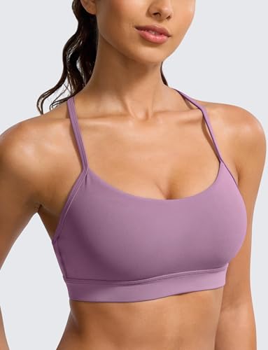 Image of BAYDI Clouduxi Y Back Sports Bra for Women - Padded Racerback Spaghetti Strap Low Impact Workout Yoga Bra, A-C Cups