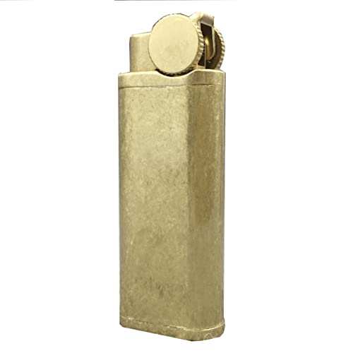 Accendini a Benzina Vintage, Accendino Ottone per Campeggio, Avventura,Regalo Uomo Compleanno (Venduto Senza Benzina),Vintage