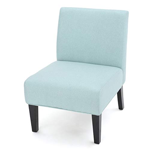 Sillón Plush Tapizado Azul Claro miniatura 1