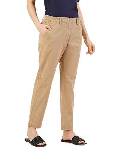 Image of FYLTR Women's Stretch Cotton Comfort Chinos with Elasticated Waistband